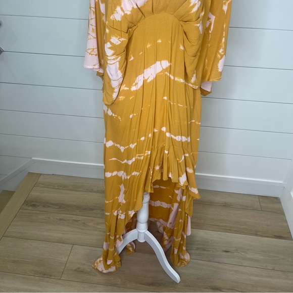 Young Fabulous & Broke Tie Dye Boho Ruffle Maxi Dress - Picture 4 of 9
